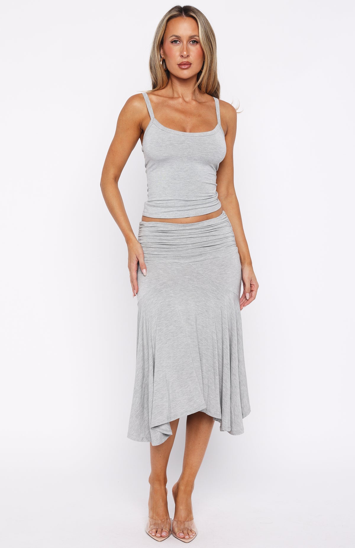 Get Even Tank Top Grey Marle - Image 5