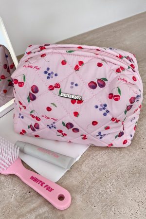 Getting Ready Cosmetic Bag Pink Berries