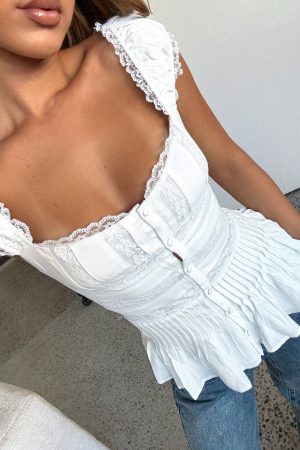 Girl In The Mirror Top White