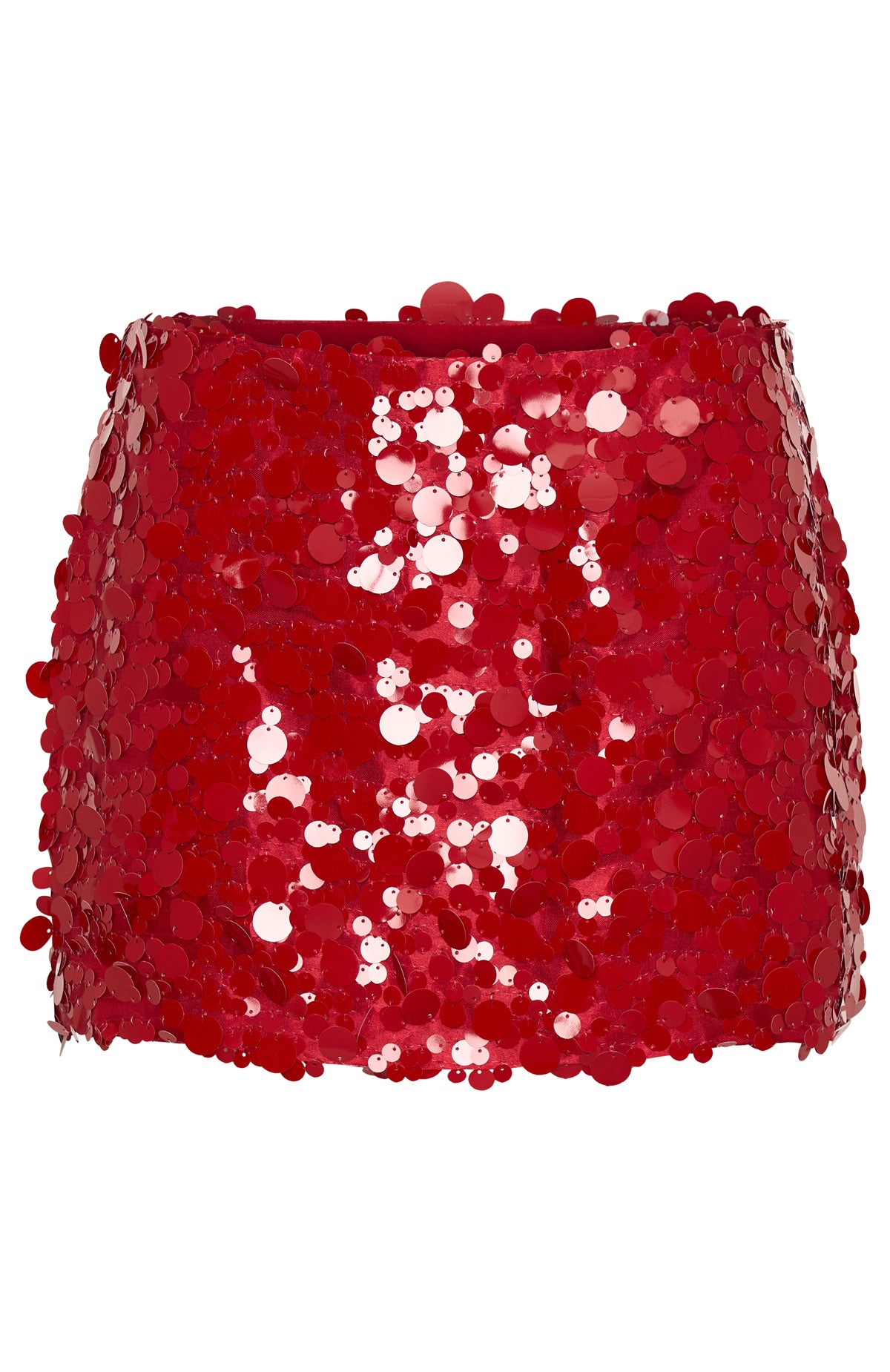 Girly Things Sequin Mini Skirt Red - Image 6
