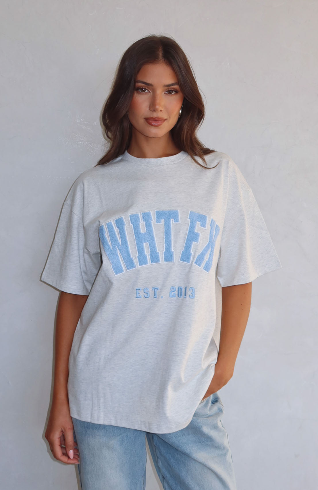 Give It Away Oversized Tee Grey Marle - Image 6