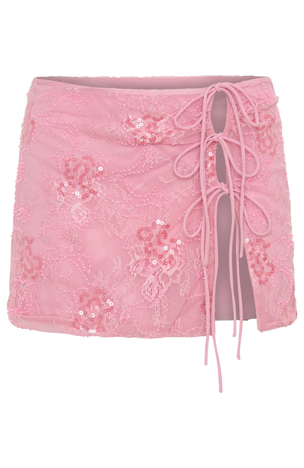 Goddess You Sequin Mini Skirt Pink - Image 7