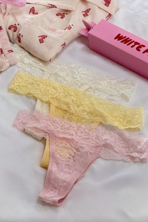 Heart Strings Underwear Set Pastel Mix