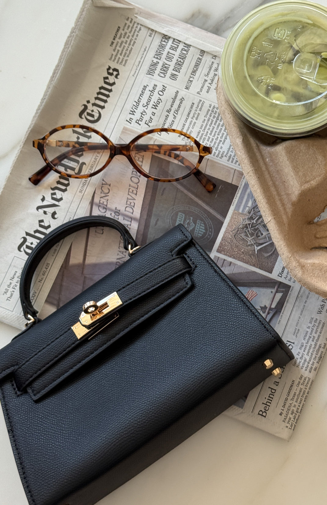 Hope Top Handle Bag Black - Image 3