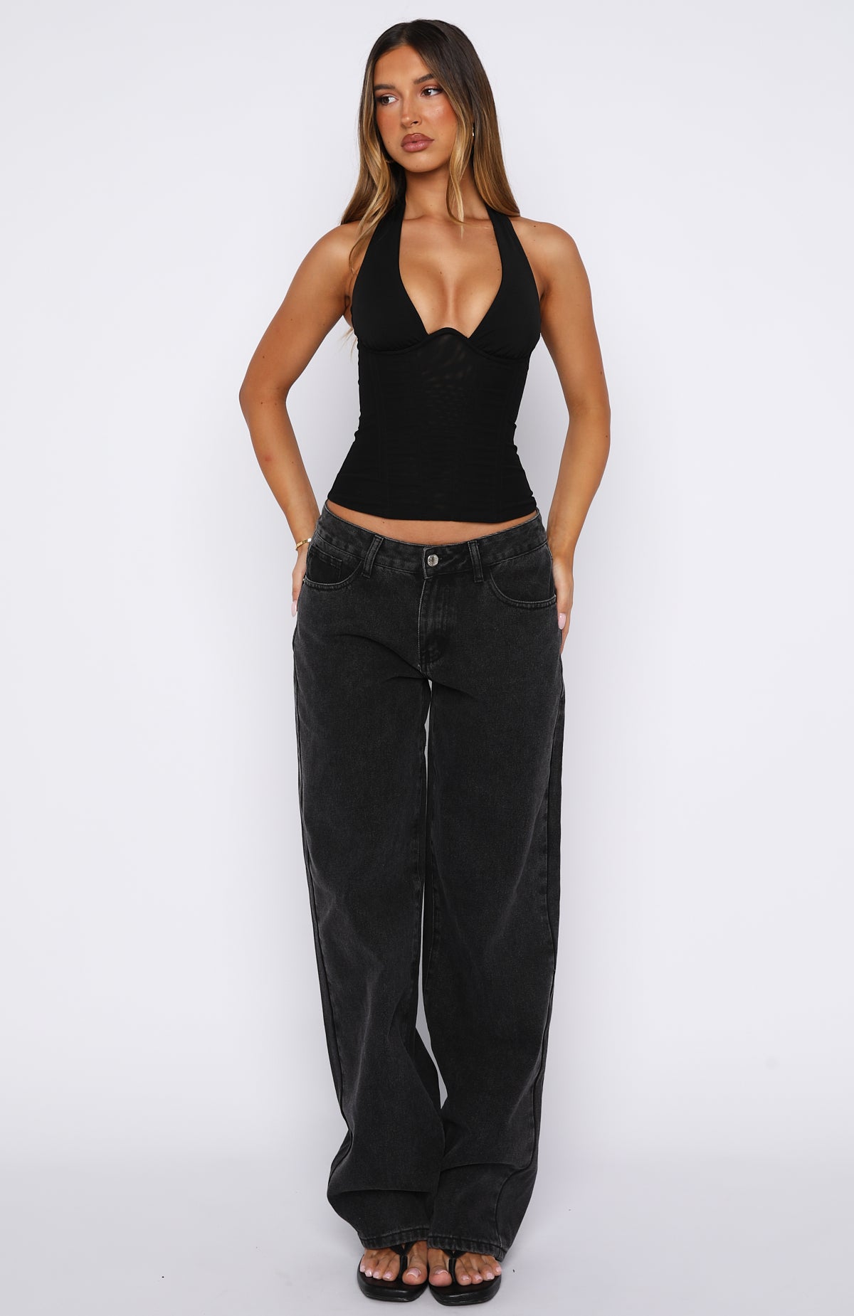 Hot Girl Halter Bustier Black - Image 5