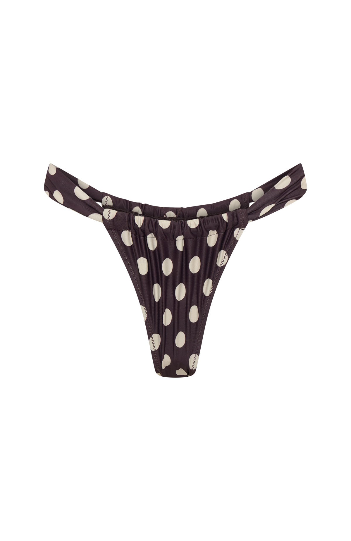 Huskisson Bottoms Choc/Cream Polka Dot - Image 6
