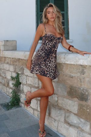 In The Back Of My Mind Mini Dress Leopard