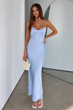 It's Not The Same Maxi Dress Baby Blue