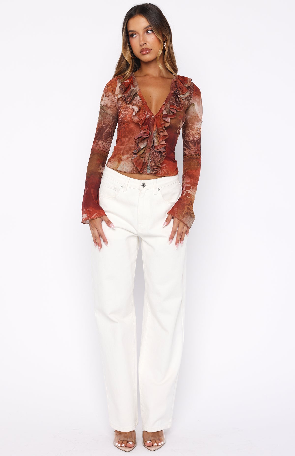 Just Me Long Sleeve Top Ember Garden - Image 5