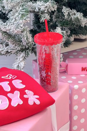 Kylen Tumbler 700ml Red Glitter