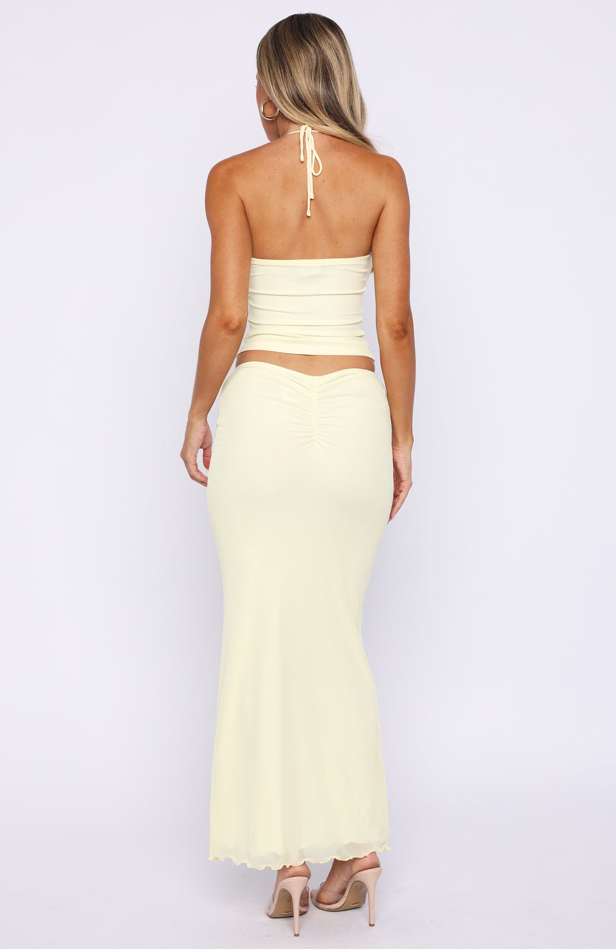 Lemon Squeeze Maxi Skirt Lemon - Image 5