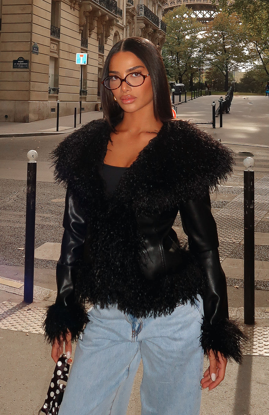 Level Playing Field PU Jacket Black - Image 3