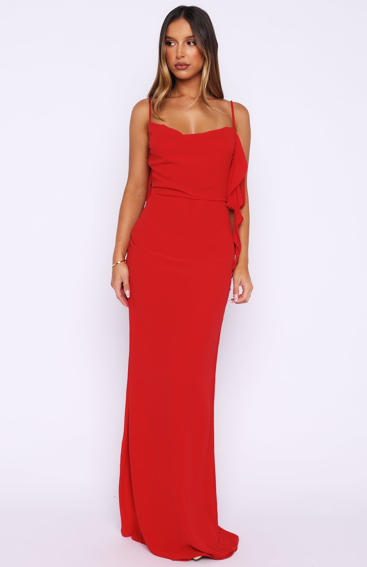 Love Blossoms Maxi Dress Red - Image 3