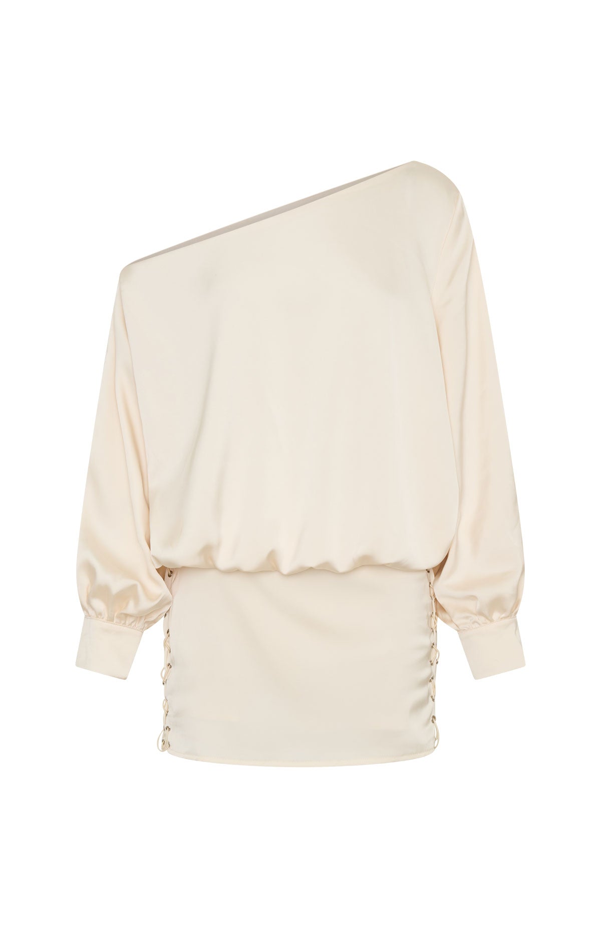 Love Letter Long Sleeve Mini Dress Off White - Image 7