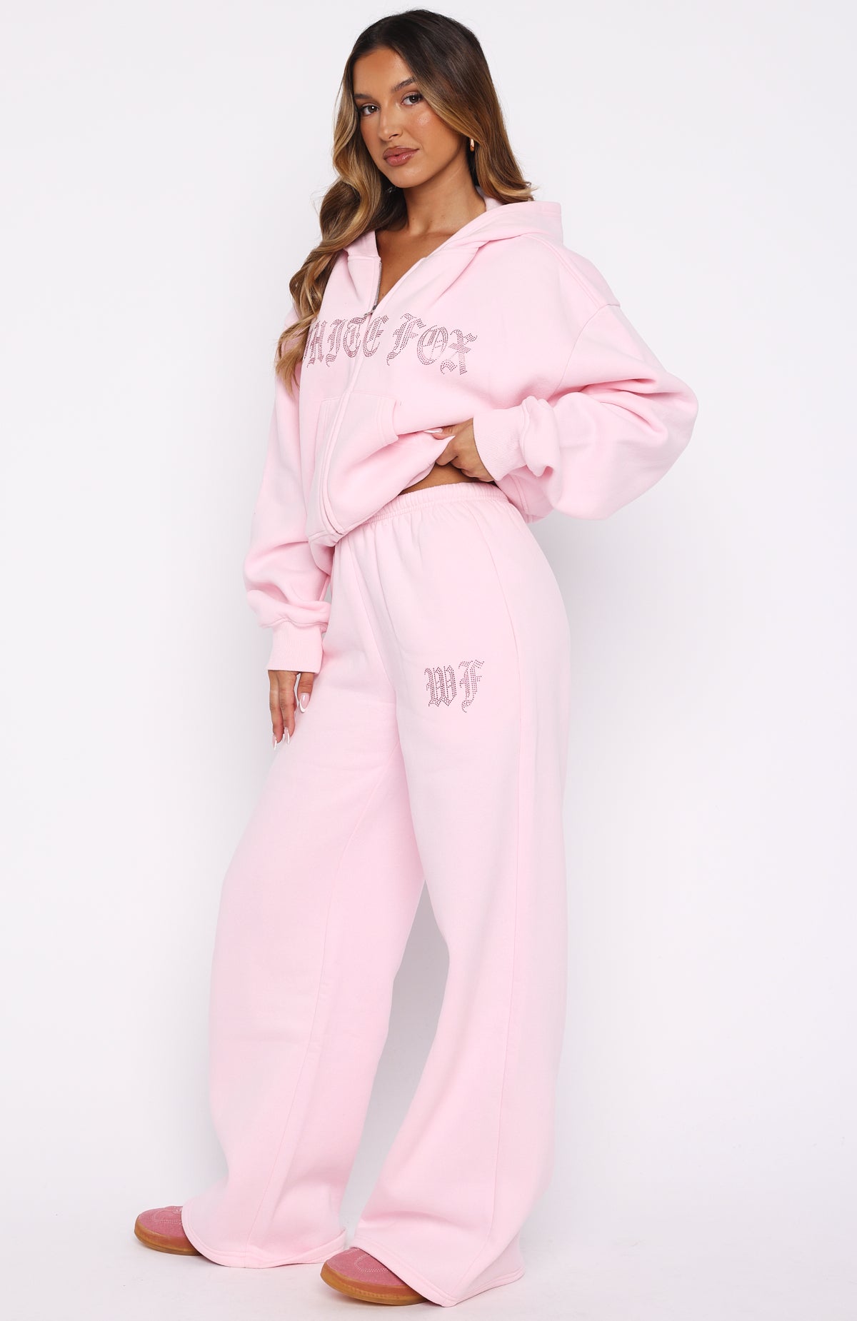 Lucky Ones Wide Leg Sweatpants Pink - Image 3
