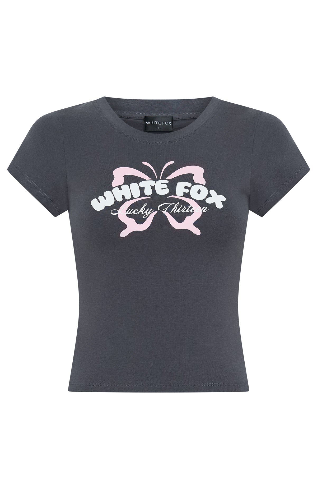 Lucky Thirteen Audrina Baby Tee Volcanic - Image 5