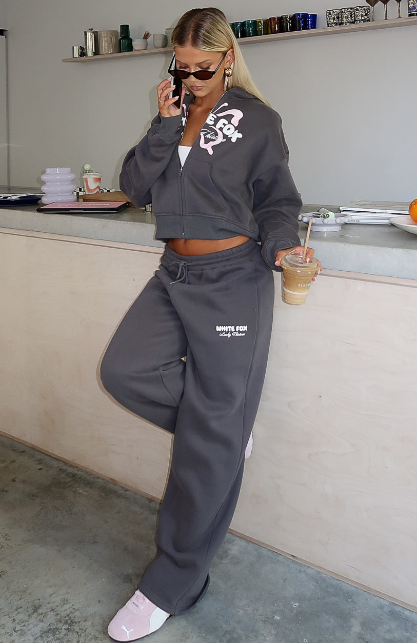 Lucky Thirteen Audrina Boxy Zip Front Hoodie Volcanic - Image 8