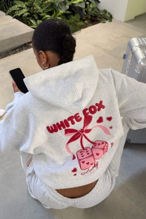 Lucky Thirteen Cheyenne Oversized Hoodie Grey Marle