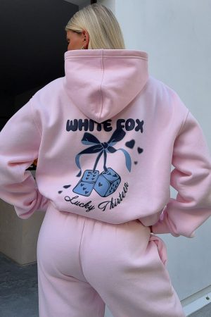 Lucky Thirteen Cheyenne Oversized Hoodie Soft Pink
