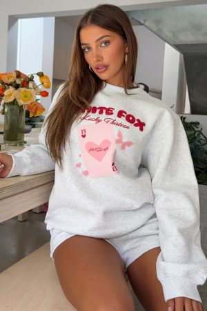 Lucky Thirteen Kalena Oversized Sweater Grey Marle