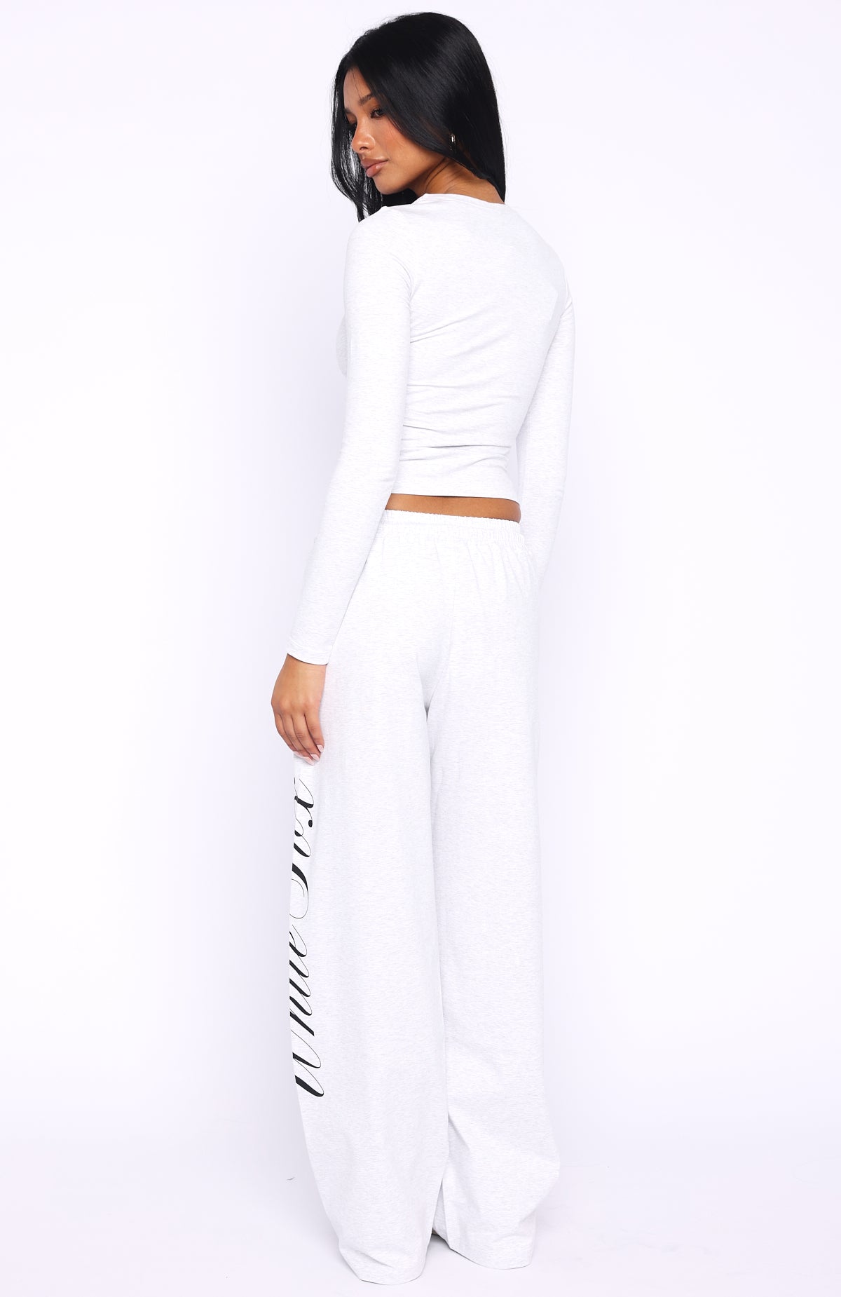 Luxurious Girl Track Pants Grey Marle - Image 4