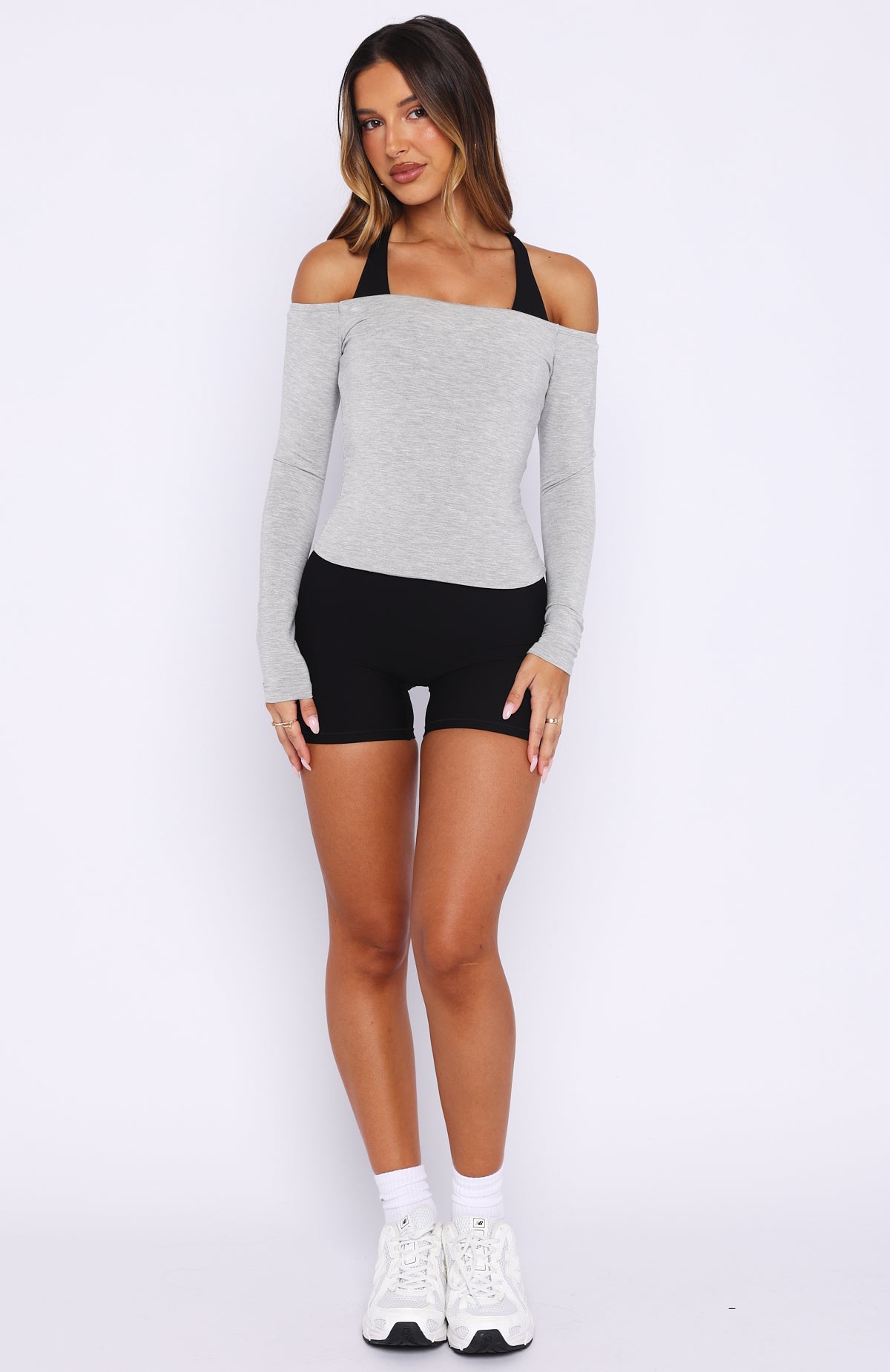 Mad For You Long Sleeve Top Grey Marle - Image 5