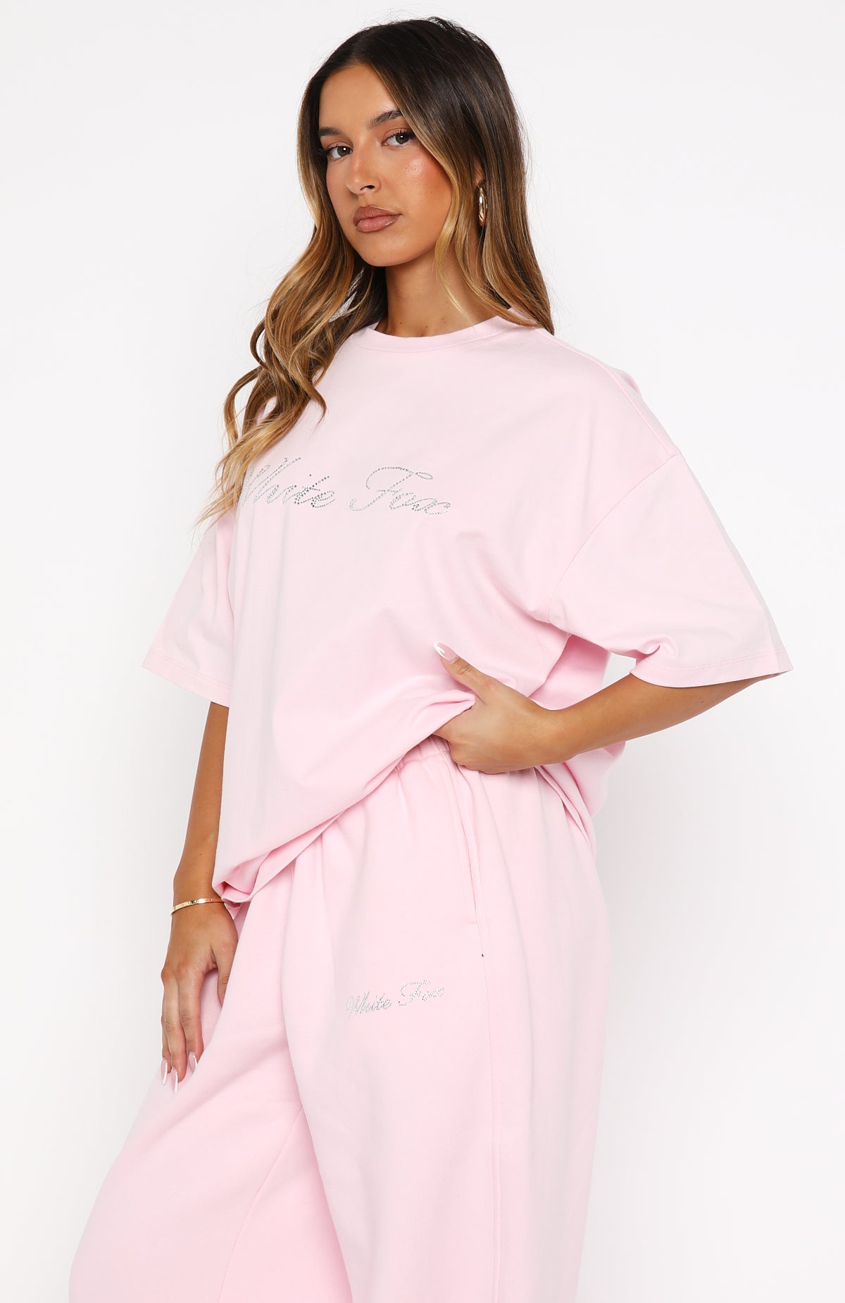 Make It Or Break It Oversized Tee Pink - Image 3