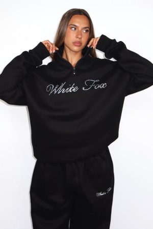 Make It Or Break It Quarter Zip Sweater Black