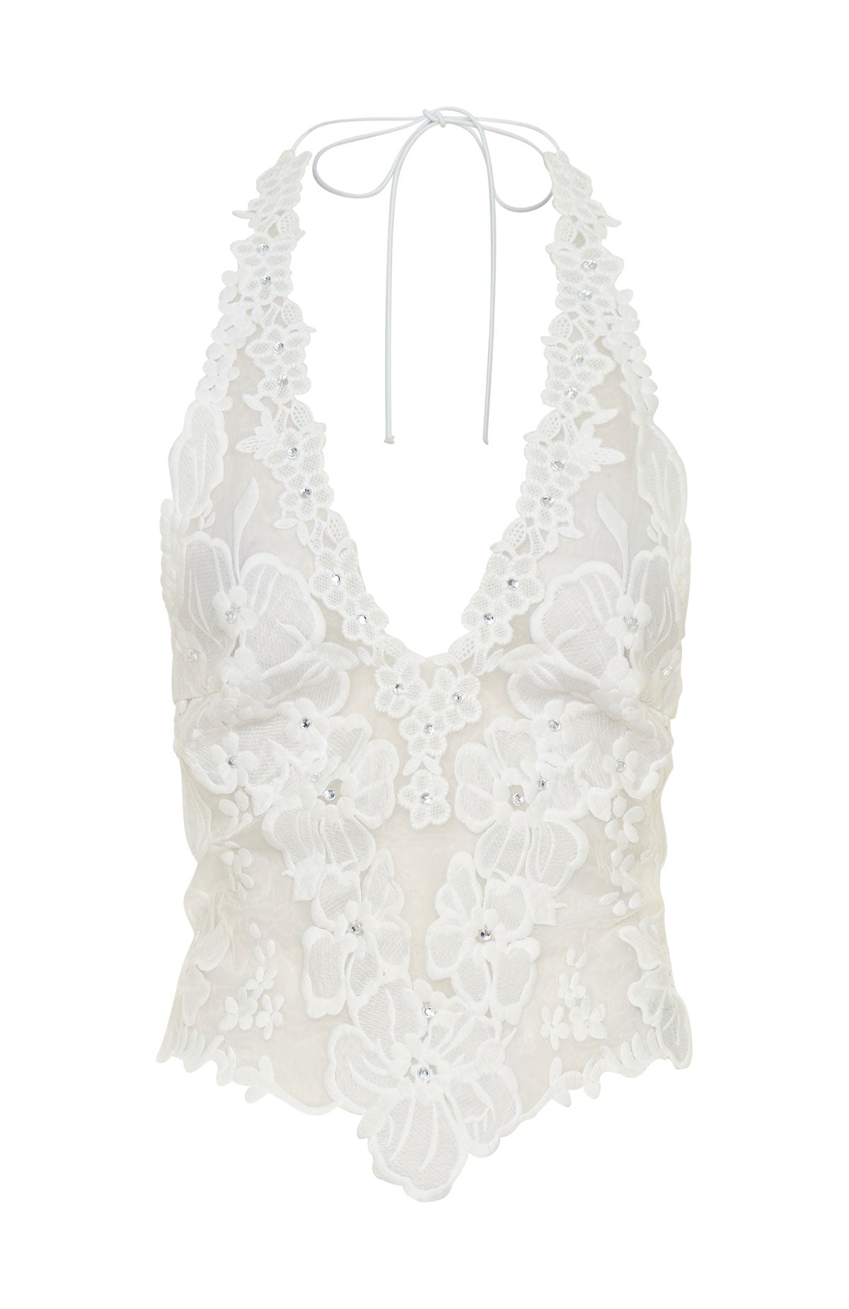 More Dreams Halter Top White - Image 10