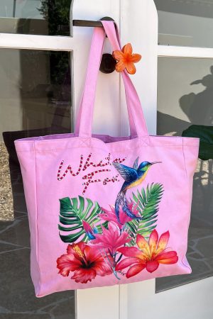 Morning Calm Tote Bag Pink
