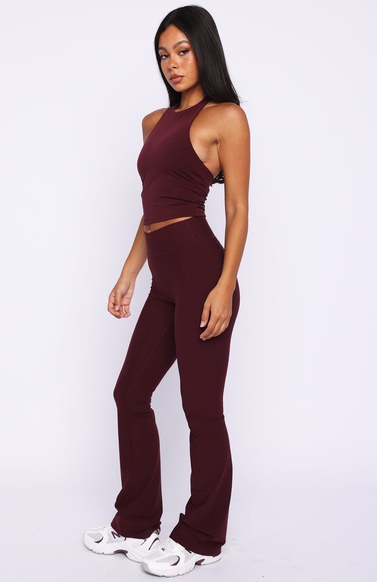 Movement Flare Leggings Merlot - Image 4