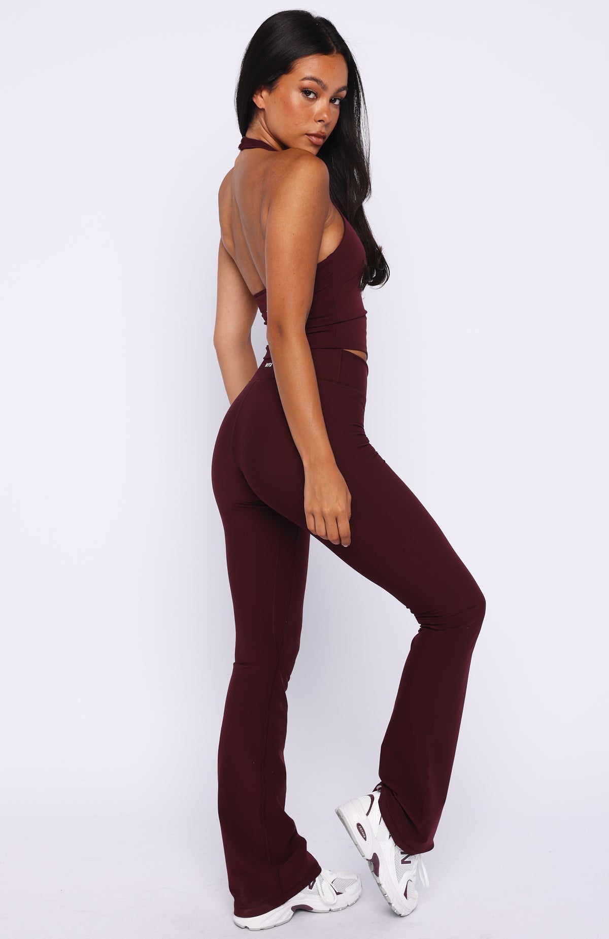 Movement Flare Leggings Merlot - Image 5