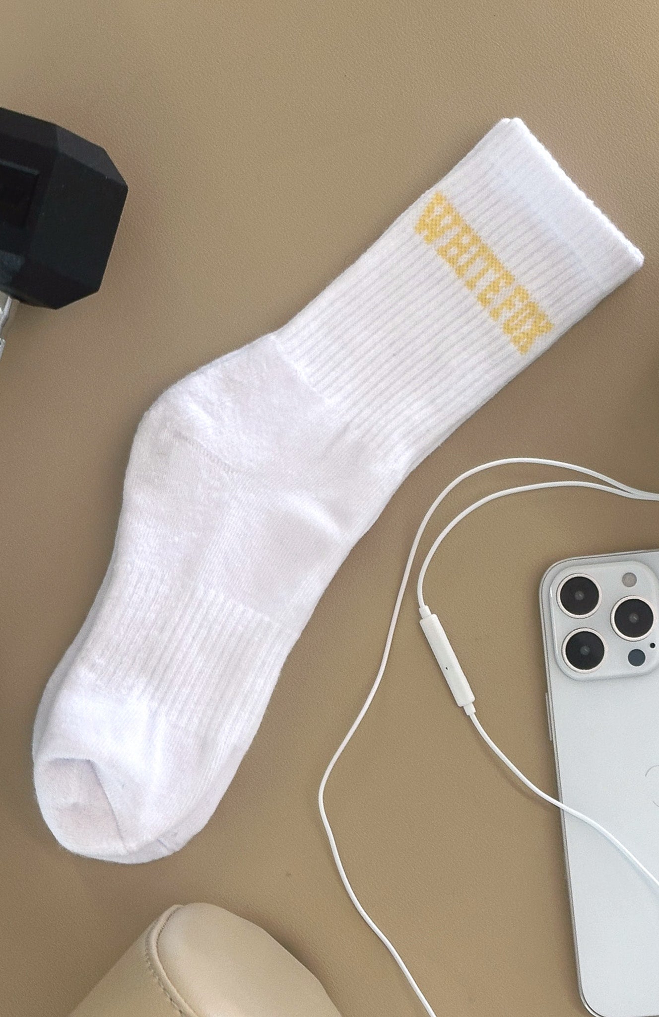 No Convincing Socks 2 Pack White/Honey/Ballet Pink - Image 6