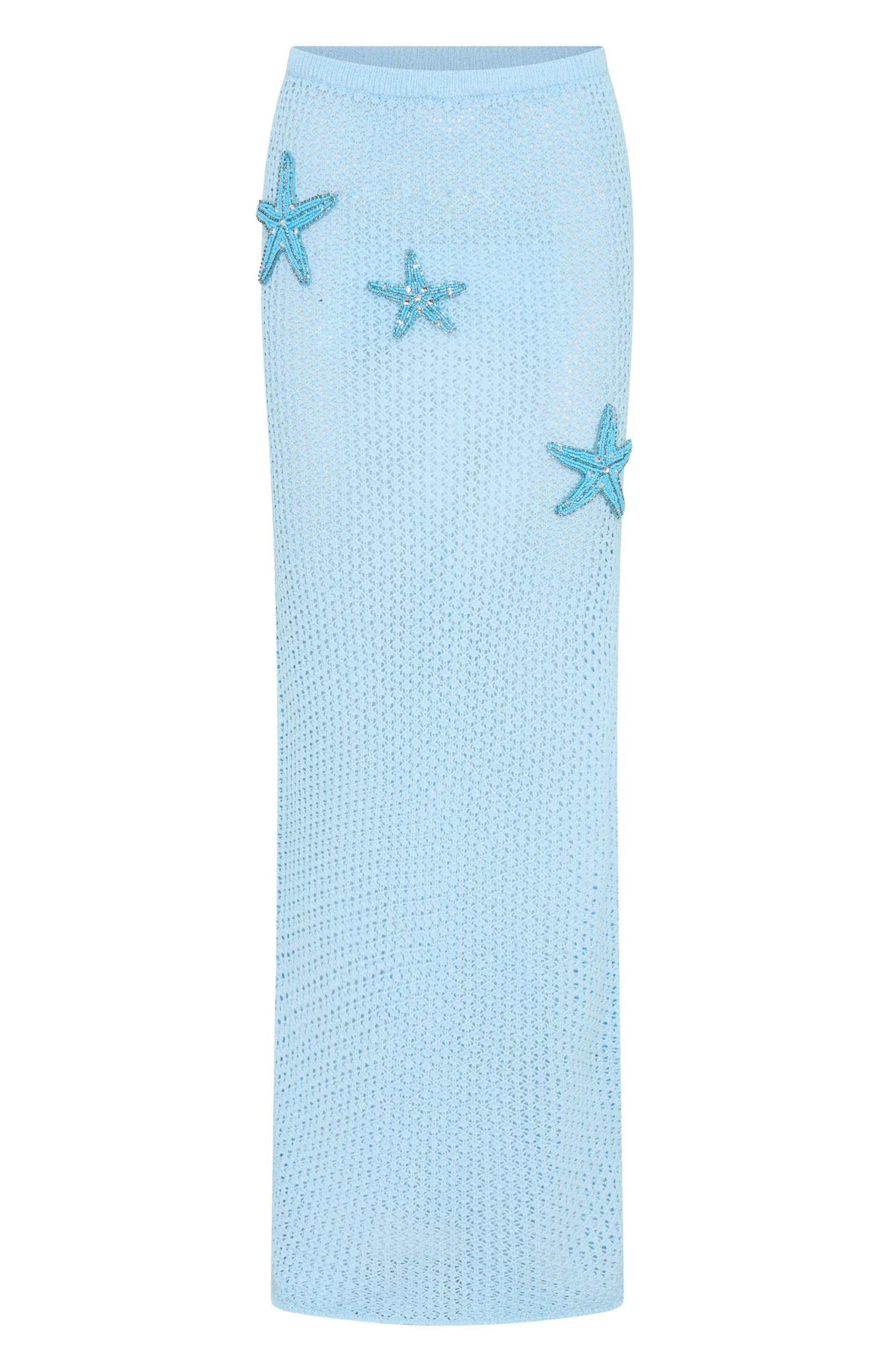 Ocean Starlet Maxi Skirt Baby Blue - Image 6