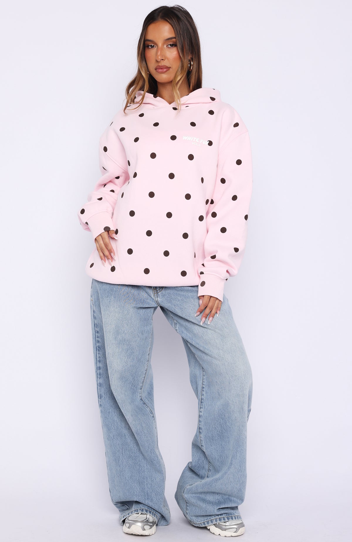 Offstage Printed Oversized Hoodie Posy Polka Dot - Image 5