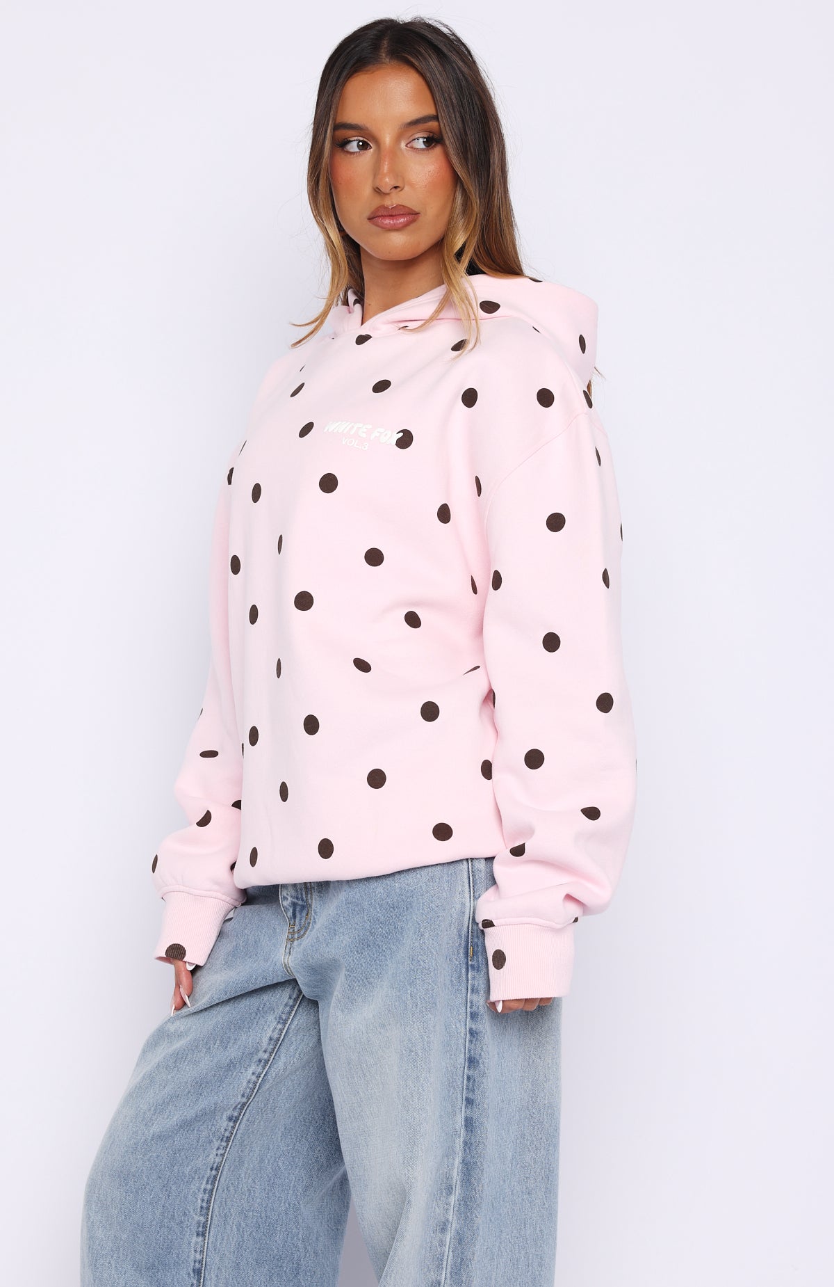 Offstage Printed Oversized Hoodie Posy Polka Dot - Image 3