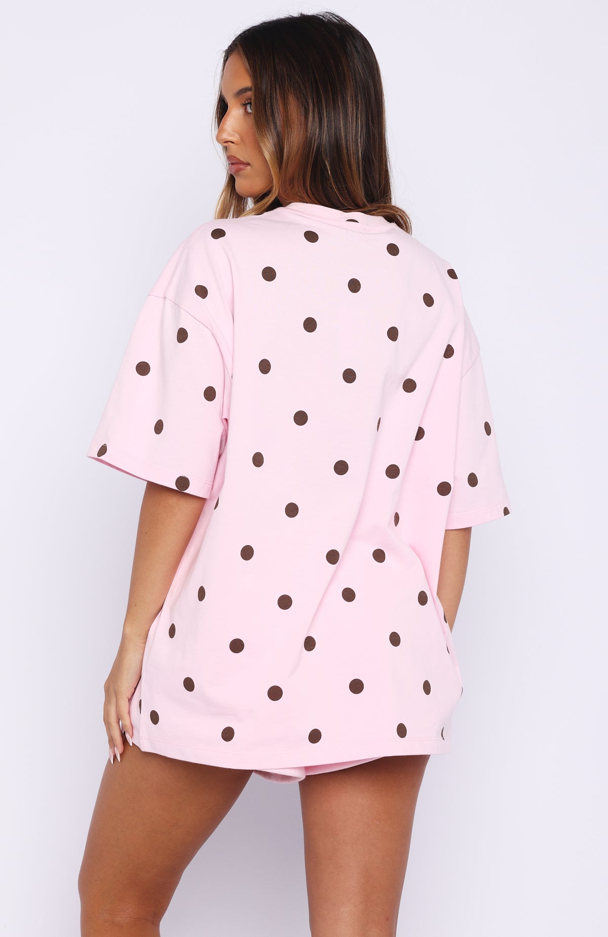 Offstage Printed Oversized Tee Posy Polka Dot - Image 4