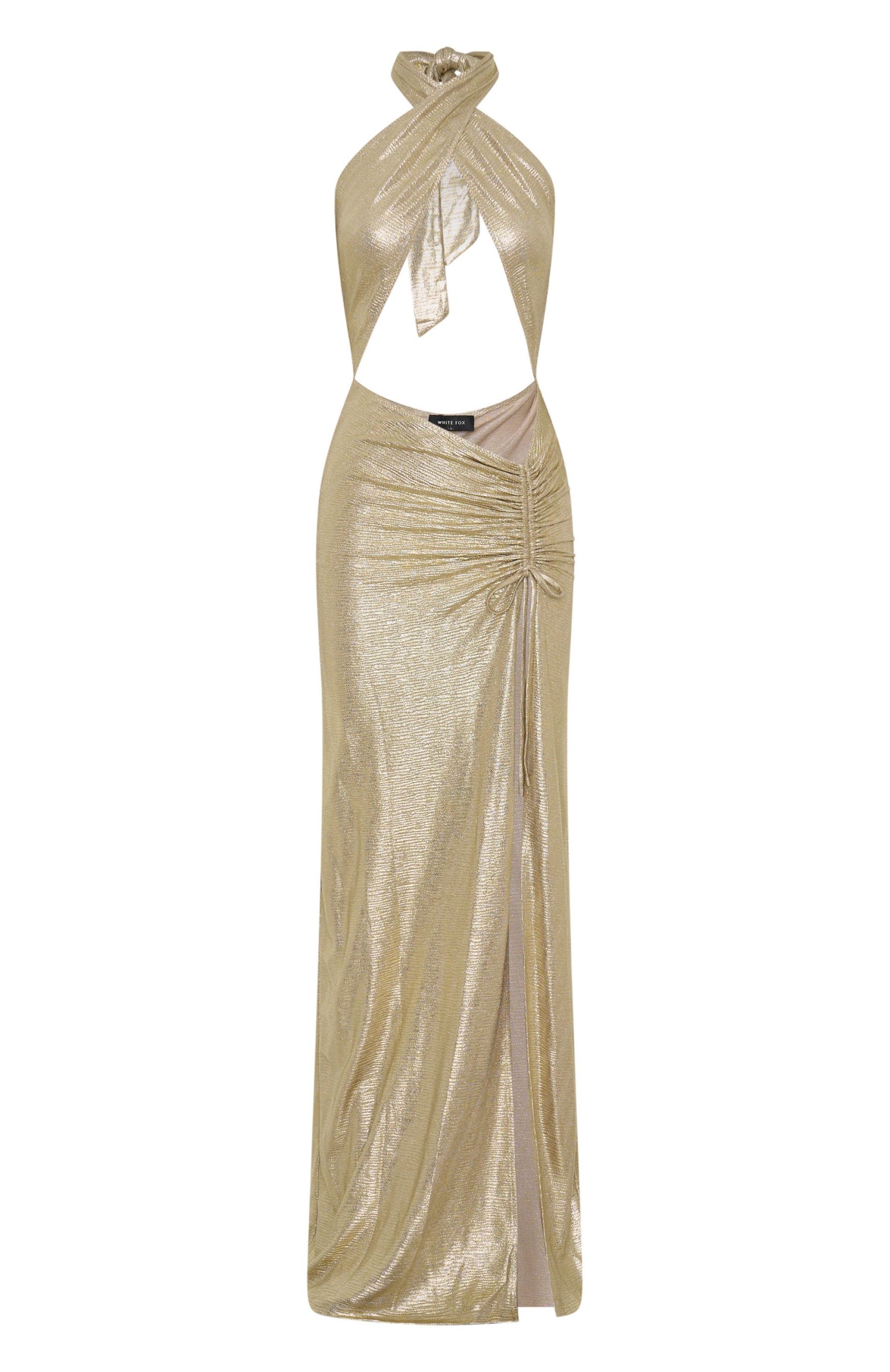 Oh So Golden Maxi Dress Champagne - Image 5