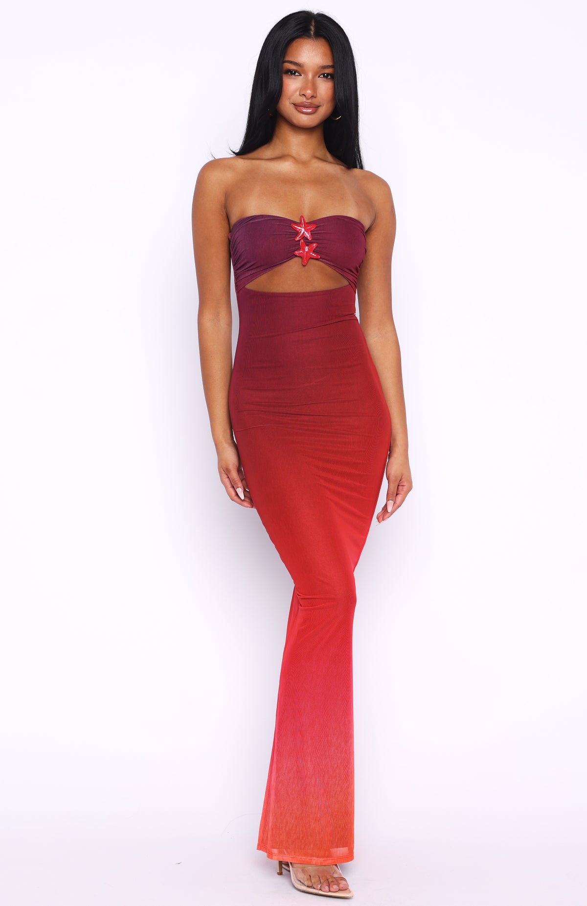On Another Level Strapless Maxi Dress Sunset Mirage - Image 3