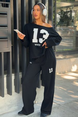 Only One Left Track Pants Black
