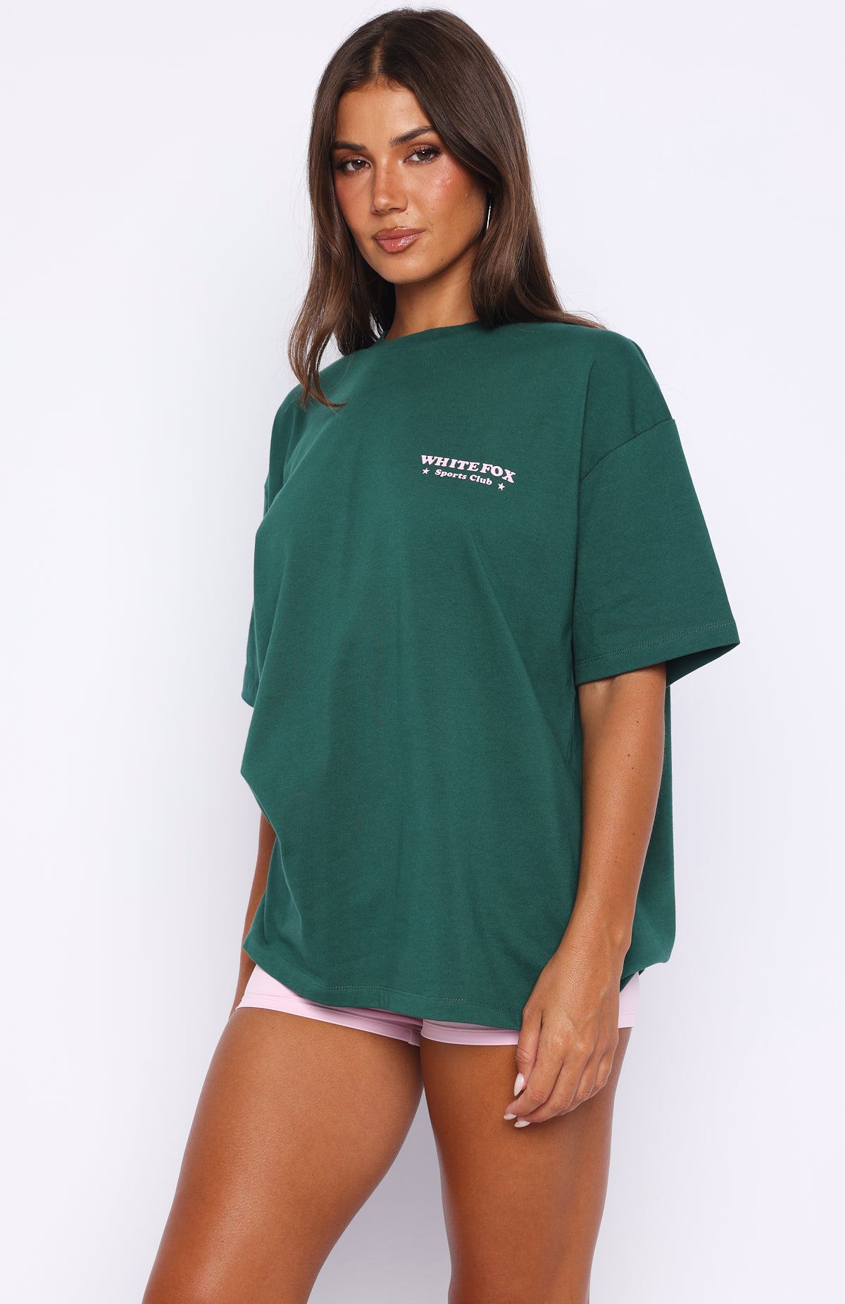 Outfit Of The Day Oversized Tee Forest Green - Image 3
