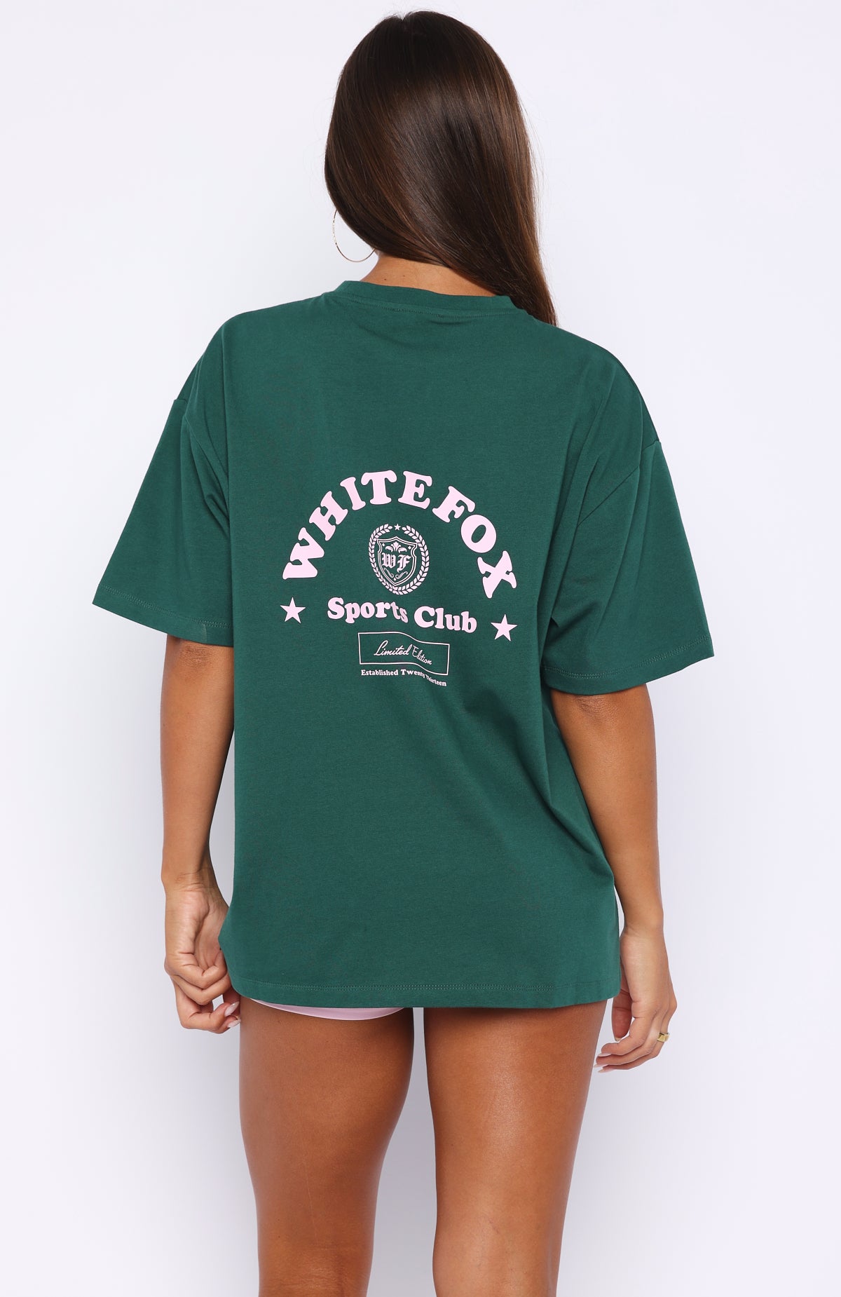 Outfit Of The Day Oversized Tee Forest Green - Image 4