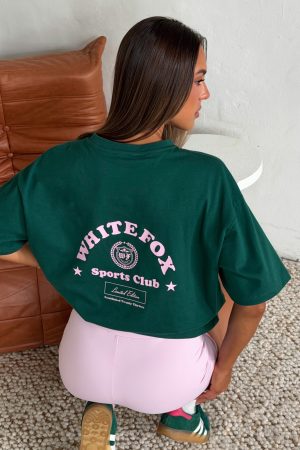 Outfit Of The Day Oversized Tee Forest Green