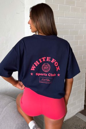 Outfit Of The Day Oversized Tee Navy