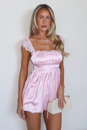 Pretty Princess Mini Dress Pale Pink