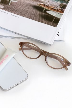 Rayne Blue Light Glasses Biscuit