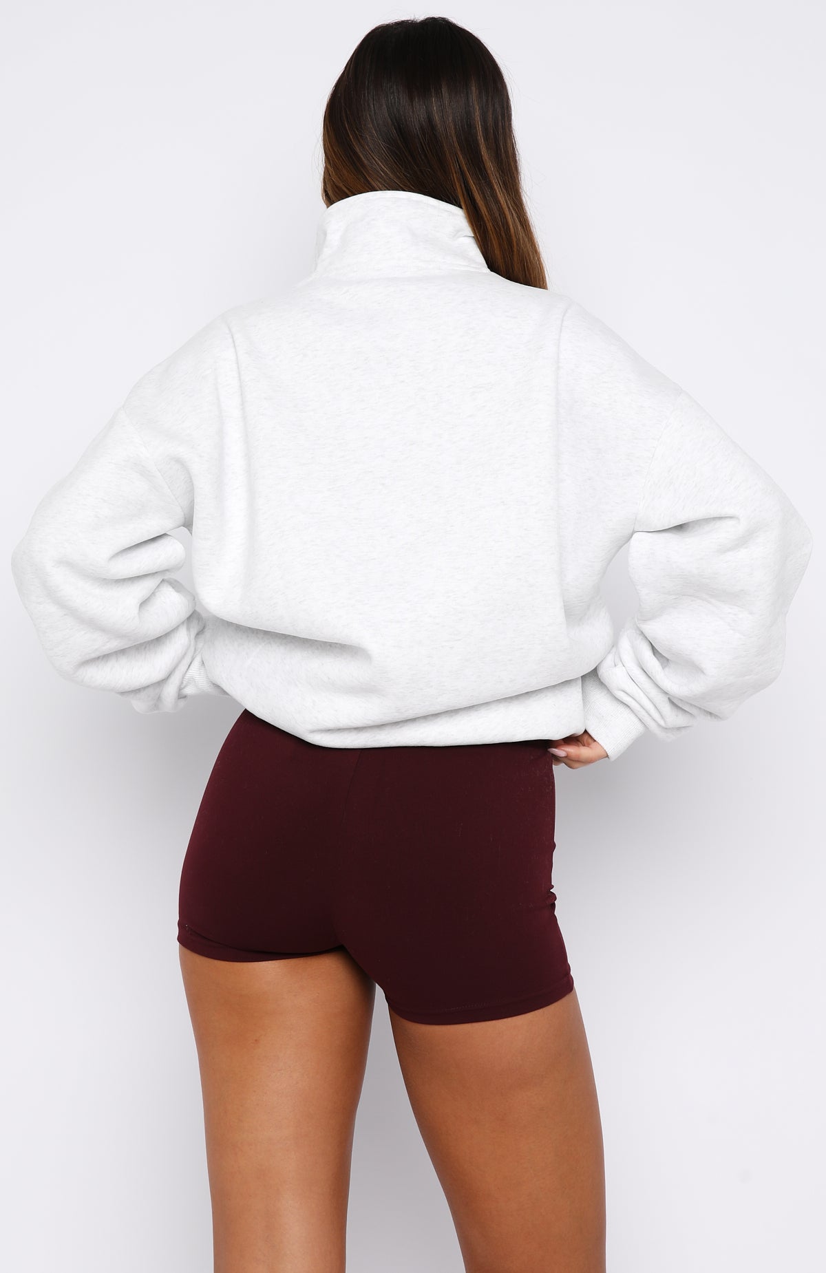 Release 15 Amari Quarter Zip Sweater Grey Marle - Image 5