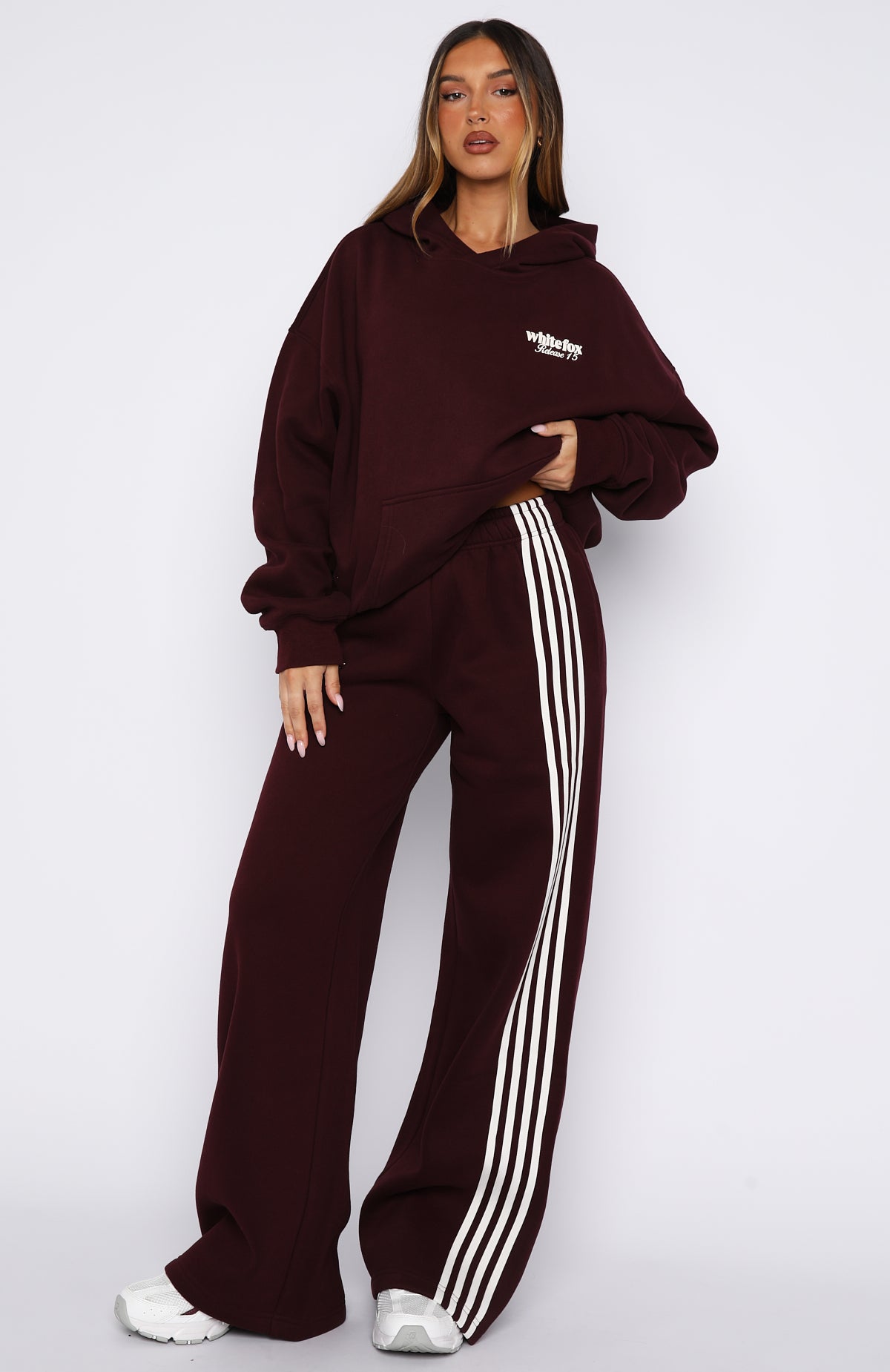 Release 15 Asalia Wide Leg Sweatpants Plum - Image 2