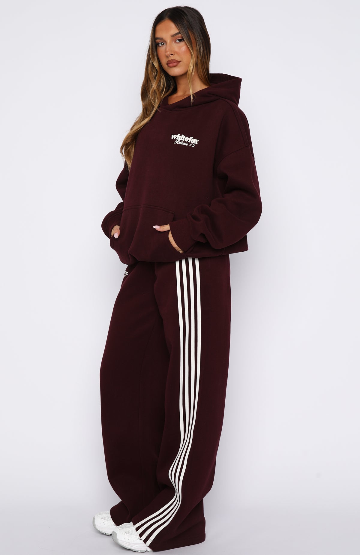 Release 15 Asalia Wide Leg Sweatpants Plum - Image 3