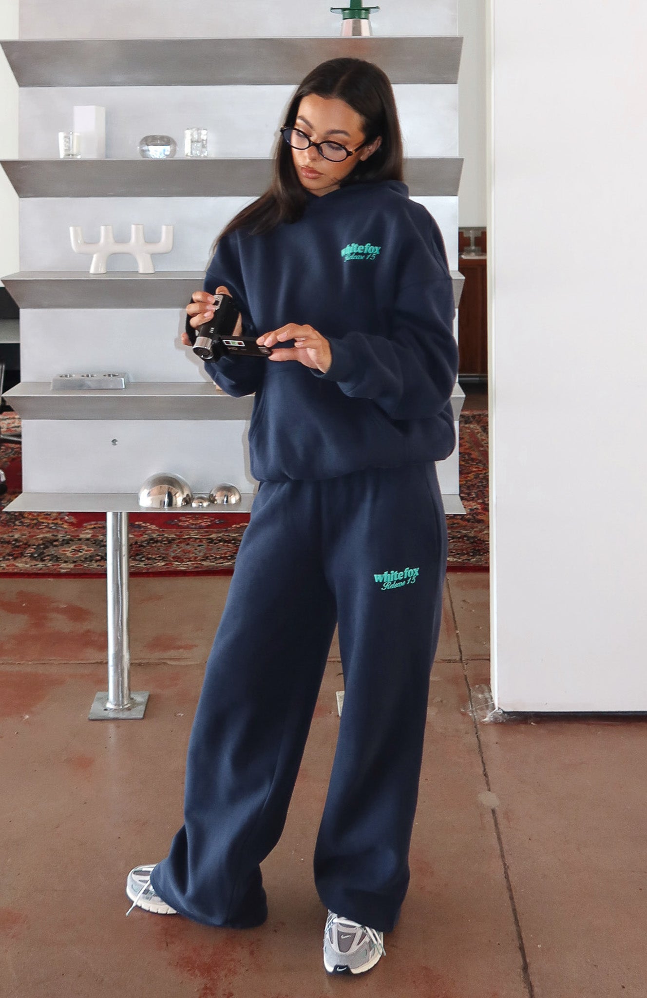 Release 15 Kiana Wide Leg Sweatpants Navy